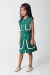 Partykles_Emerald Green Patch Pocket Dress _Online_at_Aza_Fashions