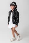 Buy_Partykles_Black Sequins Work Bomber Jacket _Online_at_Aza_Fashions