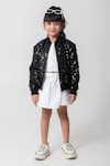 Buy_Partykles_Black Sequins Work Bomber Jacket _at_Aza_Fashions