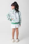 Shop_Partykles_Mint Net Sequins Work Bomber Jacket _at_Aza_Fashions