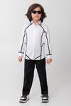 Buy_Partykles_White Cotton Black And Shirt _at_Aza_Fashions