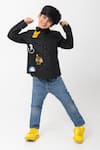 Buy Partykles Black Cotton Embroidery Pikachu Shirt at Aza Fashions Buy_Partykles_Black Cotton Embroidery Pikachu Shirt _at_Aza_Fashions