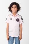 Buy_Partykles_Pink Cotton Embroidery Messi Intermiami Club Inspired Shirt _at_Aza_Fashions