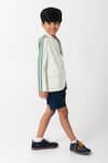 Partykles_Mint Embroidery, Piping Pickleball Logo Blazer _Online_at_Aza_Fashions