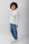 Partykles_White Embroidery Water Theme Blazer _Online_at_Aza_Fashions