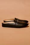 Dmodot_Black Hoffler Nero Fibio Leather Mules _Online_at_Aza_Fashions