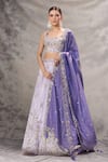 Buy Samyukta Singhania Lavender Tissue Embroidery, Sequins, Stones Sweetheart Neck Lehenga Set at Aza Fashions Buy_Samyukta Singhania_Lavender Tissue Embroidery, Sequins, Stones Sweetheart Neck Lehenga Set _at_Aza_Fashions