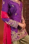 Buy_Farha Syed_Multi Color Silk, Organza Embroidery, Zari, Cut Work, Sequins Kurta Sharara Set _Online_at_Aza_Fashions