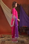 Farha Syed Magenta Silk, Organza Embroidery, Sequins, Beads, Kurta Farshi Salwar Set Online at Aza Fashions Farha Syed_Magenta Silk, Organza Embroidery, Sequins, Beads, Kurta Farshi Salwar Set _Online_at_Aza_Fashions