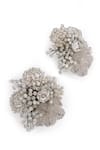 Buy_House Of D"Oro_Silver Plated Beads, Crystals, Stones Catherine And Embellished Studs _Online_at_Aza_Fashions