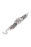 Shop_House Of D"Oro_Silver Plated Beads, Pearls, Crystals, Lilora And Embellished Bracelet _at_Aza_Fashions