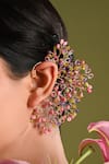 Buy_House Of D"Oro_Multi Color Beads Floralia Cluster Earcuff _Online_at_Aza_Fashions