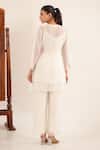 Shop_Tatwa_Off White Chanderi Embroidery, Sequins, Beads Split V-neck Top Palazzo Set _at_Aza_Fashions