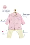 Tiber Taber_Pink Viscose, Cotton Embroidery Kurta And Pyjama Set _Online_at_Aza_Fashions