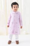 Buy_Tiber Taber_Pink Viscose, Cotton Embroidery Kurta And Pyjama Set 
