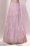 Samyukta Singhania Lavender Satin, Silk Embroidery, Sequins, Stones Sweetheart Lehenga Blouse Set Online at Aza Fashions Samyukta Singhania_Lavender Satin, Silk Embroidery, Sequins, Stones Sweetheart Lehenga Blouse Set _Online_at_Aza_Fashions