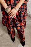 Saksham & Neharicka Black Silk, Cotton Sequins, Embroidery Boat Incarnations Printed And Kurta Set Online at Aza Fashions Saksham & Neharicka_Black Silk, Cotton Sequins, Embroidery Boat Incarnations Printed And Kurta Set _Online_at_Aza_Fashions