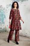 Saksham & Neharicka Black Silk, Cotton Sequins, Embroidery Boat Incarnations Printed And Kurta Set at Aza Fashions Saksham & Neharicka_Black Silk, Cotton Sequins, Embroidery Boat Incarnations Printed And Kurta Set _at_Aza_Fashions