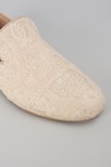 Shop SALIL BHATIA Beige Embroidery, Sequins Swaroop Mahal Silk Thread Embellished Loafers Online at Aza Fashions Shop_SALIL BHATIA_Beige Embroidery, Sequins Swaroop Mahal Silk Thread Embellished Loafers _Online_at_Aza_Fashions