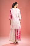 Shop Samyukta Singhania Fuchsia Silk, Embroidery, Gota Shibori And Dori Kurta Set at Aza Fashions Shop_Samyukta Singhania_Fuchsia Silk, Embroidery, Gota Shibori And Dori Kurta Set _at_Aza_Fashions