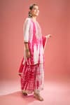 Shop Samyukta Singhania Fuchsia Silk, Embroidery, Gota Shibori And Dori Kurta Set Online at Aza Fashions Shop_Samyukta Singhania_Fuchsia Silk, Embroidery, Gota Shibori And Dori Kurta Set _Online_at_Aza_Fashions