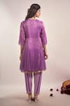 Shop Samyukta Singhania Purple Tissue, Chinon, Silk, Chiffon Embroidery, Zari, Shimmer Dori Kurta Set at Aza Fashions Shop_Samyukta Singhania_Purple Tissue, Chinon, Silk, Chiffon Embroidery, Zari, Shimmer Dori Kurta Set _at_Aza_Fashions