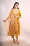 Shop Samyukta Singhania Mustard Tissue, Shantoon, Chiffon Embroidery, Sequins, Lace Shimmer Kurta Set Online at Aza Fashions Shop_Samyukta Singhania_Mustard Tissue, Shantoon, Chiffon Embroidery, Sequins, Lace Shimmer Kurta Set _Online_at_Aza_Fashions