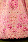 Shop Shyam Narayan Prasad Pink Silk, Organza Embroidery, Zari, Gota Patti, Applique, Metallic Lehenga Set Shop_Shyam Narayan Prasad_Pink Silk, Organza Embroidery, Zari, Gota Patti, Applique, Metallic Lehenga Set