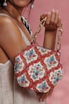 Buy_The Leather Garden_Multi Color Embroidery, Beads Rangrez Floral Potli Bag _at_Aza_Fashions