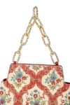 Shop_The Leather Garden_Multi Color Embroidery, Beads Rangrez Floral Potli Bag _Online_at_Aza_Fashions