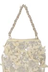 Shop_The Leather Garden_Ivory Embroidery, Beads, Sequins Seher Floral Potli Bag 