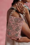 Buy_The Leather Garden_Blush Embroidery, Beads, Sequins Sukoon Bag 