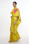 Buy_Ekaya Banaras_Yellow Cherry Blossom Handwoven Shawl _Online_at_Aza_Fashions