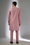 Shop_SALIL BHATIA_Pink , Chanderi Embroidery, Surat Mahal Thread Embellished Kurta Set _at_Aza_Fashions