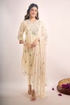 Buy Samyukta Singhania Ivory Tissue, Shantoon, Chiffon Zari, Sequins, Embroidery, Piping, Kurta Set at Aza Fashions Buy_Samyukta Singhania_Ivory Tissue, Shantoon, Chiffon Zari, Sequins, Embroidery, Piping, Kurta Set _at_Aza_Fashions
