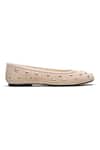Dang Shoes_Beige Candy Stud Embellished Ballet Flats _Online_at_Aza_Fashions