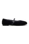 Dang Shoes_Black Velveteen Ballerina Shoes _Online_at_Aza_Fashions