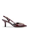 Dang Shoes_Burgundy Buckles Chica Slingback Pointed Toe Heels _Online_at_Aza_Fashions