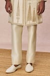 Buy Masaba Ivory Silk, Dupion Embroidery, Tere Peeche Chala Aaya Embellished Sherwani Set Online at Aza Fashions Buy_Masaba_Ivory Silk, Dupion Embroidery, Tere Peeche Chala Aaya Embellished Sherwani Set _Online_at_Aza_Fashions