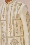 Masaba Ivory Silk, Dupion Embroidery, Tere Peeche Chala Aaya Embellished Sherwani Set Online Masaba_Ivory Silk, Dupion Embroidery, Tere Peeche Chala Aaya Embellished Sherwani Set _Online