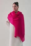 Buy_SHAZA_Fuchsia Gazala Cashmere Shawl _at_Aza_Fashions