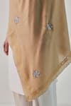 Buy_SHAZA_Beige Hera Floral Embroidered Pashmina Stole _Online_at_Aza_Fashions