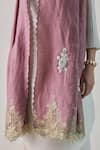 Shop_SHAZA_Pink Elena Pashmina Floral Embroidered Stole _Online_at_Aza_Fashions