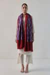 Buy SHAZA Red Nadira Ekkat Pattern Pashmina Stole at Aza Fashions Buy_SHAZA_Red Nadira Ekkat Pattern Pashmina Stole _at_Aza_Fashions