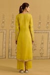 Shop Shyam Narayan Prasad Yellow Silk Organza Embroidery, Sequins, Beads, Zari Zardozi Kurta Pant Set at Aza Fashions Shop_Shyam Narayan Prasad_Yellow Silk Organza Embroidery, Sequins, Beads, Zari Zardozi Kurta Pant Set _at_Aza_Fashions