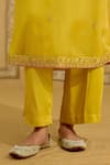 Buy Shyam Narayan Prasad Yellow Silk Organza Embroidery, Sequins, Beads, Zari Zardozi Kurta Pant Set Online at Aza Fashions Buy_Shyam Narayan Prasad_Yellow Silk Organza Embroidery, Sequins, Beads, Zari Zardozi Kurta Pant Set _Online_at_Aza_Fashions