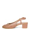 Sole House_Beige Buckles Viven Leather Block Heels _Online_at_Aza_Fashions