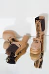 Shop_Sole House_Beige Tan Lace Up Block Boots _at_Aza_Fashions