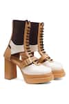 Buy_Sole House_Multi Color Mocha Luxe Boots _Online_at_Aza_Fashions