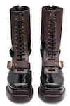 Buy_Sole House_Black Buckles Midnight Dual Tone Boots 
